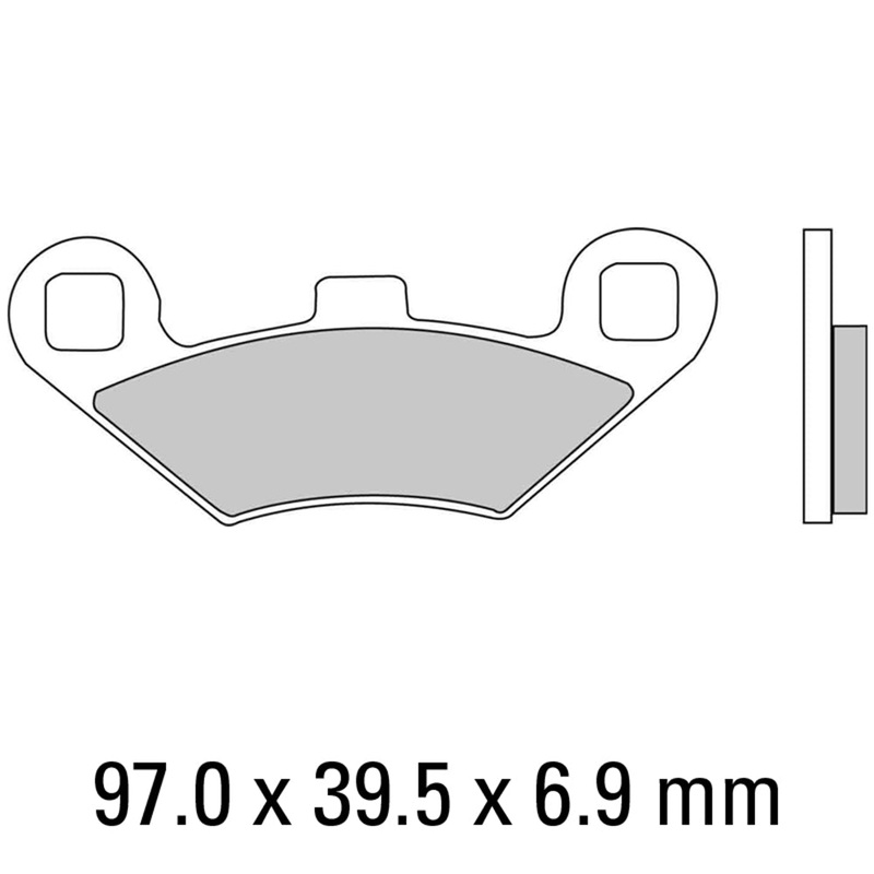 FERODO Brake Disc Pad Set - FDB2055 SG Sinter Grip SG Compound - Road, Off-Road or Competition