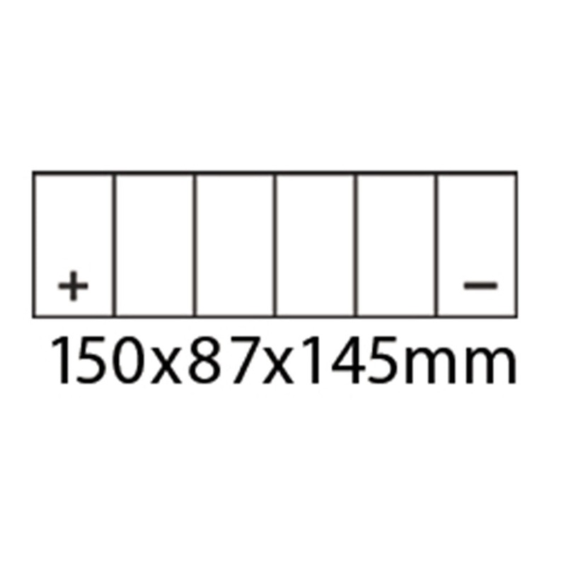 ROADSTAR CTX14-BS or HTX14-BS BATTERY 12V MF  12Ah
