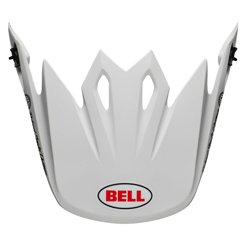 Bell Replacement MX-9 Peak - RSD Rally White/Black