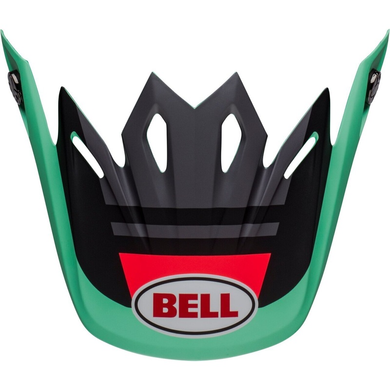 Bell Moto-9 MIPS Prophecy Replacement Helmets Visor - Matte Black/Dark Green