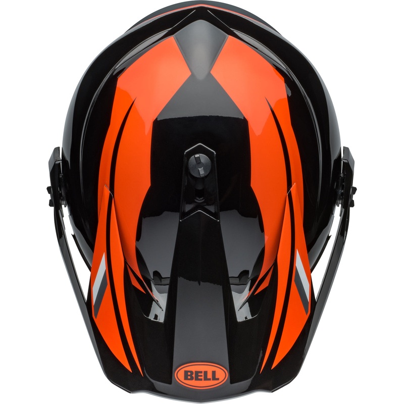 Bell MX-9 ADV Peak - Alpine - Black/Orange