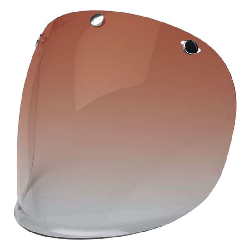 Bell Replacement Custom 500 Retro 3-Snap Fixed Visor (Amber Gradient)