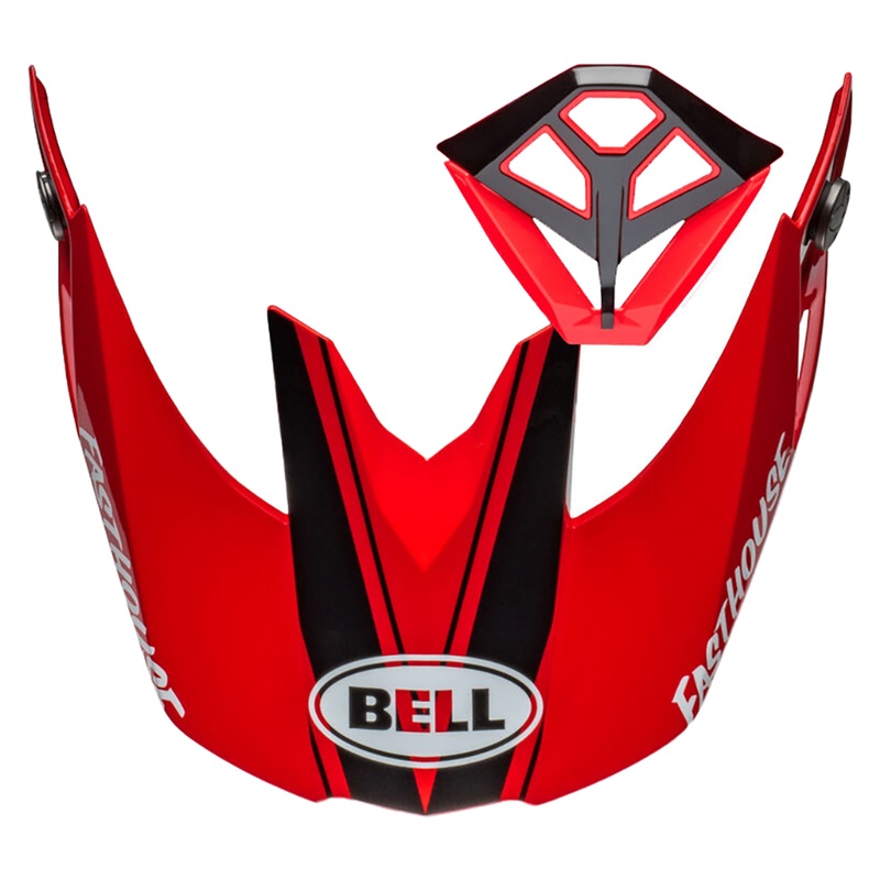 Bell Replacement Moto-10 Peak and Mouthpiece - DITD 24 Red/Gold