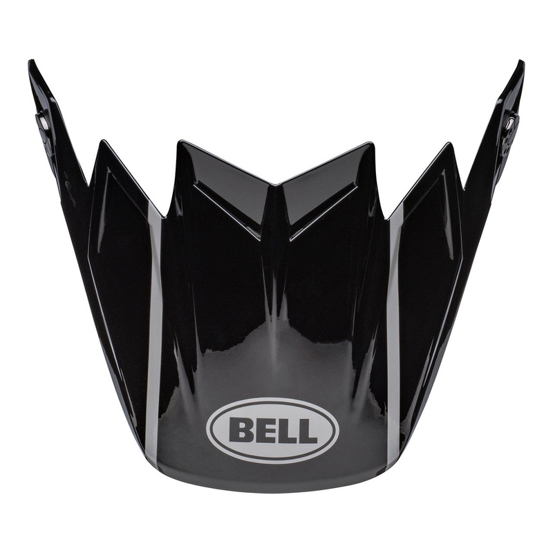 Bell Replacement Moto-9S Flex Peak - Sprint Matte Gloss Black/Grey
