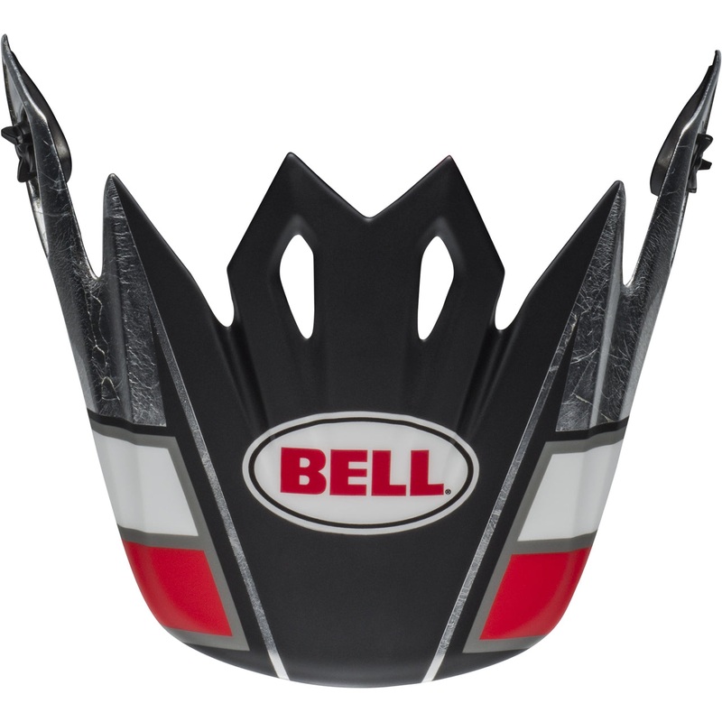 Bell Replacement MX-9 MIPS Twitch Replca (LE) Visor/Peak - Black/Red
