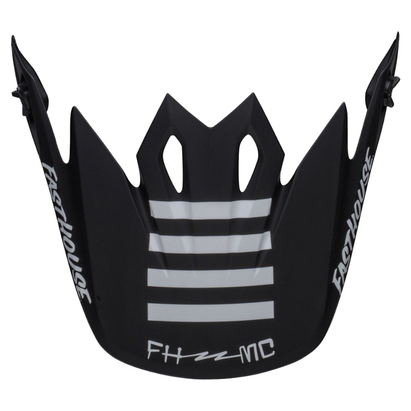 Bell Replacement MX-9 Peak - Fasthouse Prospect White/Black