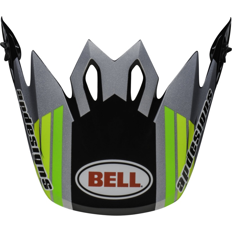 Bell Replacement MX-9 Peak Helmet Visor - Black/Green