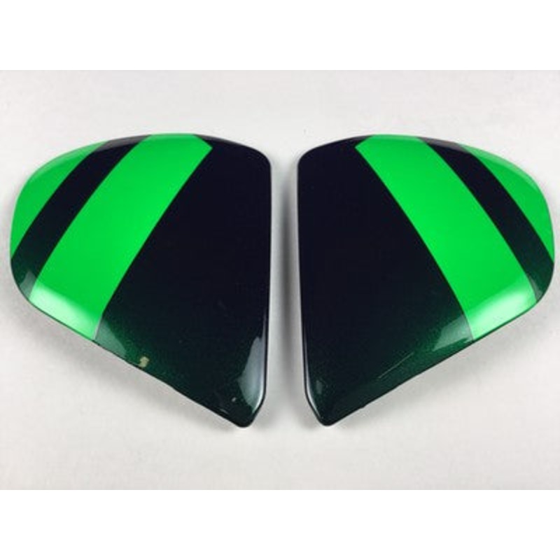 Arai Chaser-X Replacement Side-Pods Fence Set - Gloss Green/Black