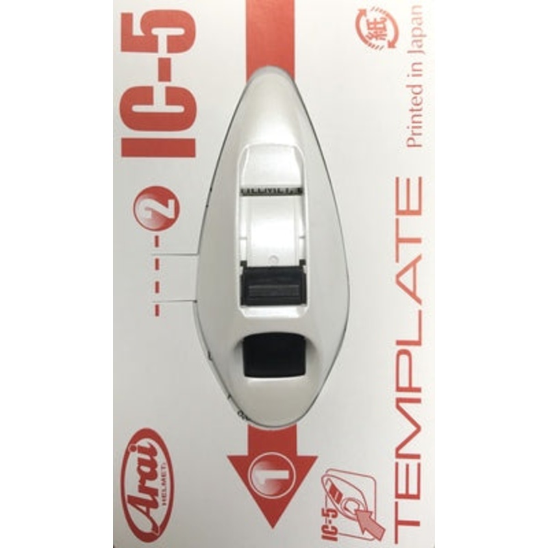 Arai RX-7V Ic Duct-5 Iq Pearl Top Center Intake - White