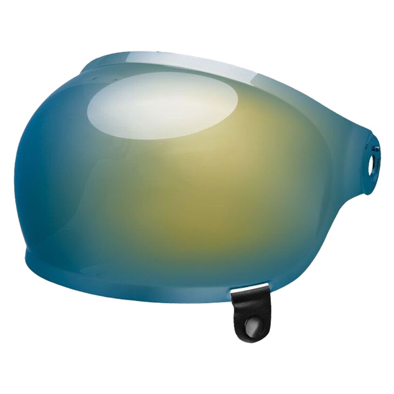 Bell Replacement Bullitt Bubble Visor (Black Tabs) Gold Iridium