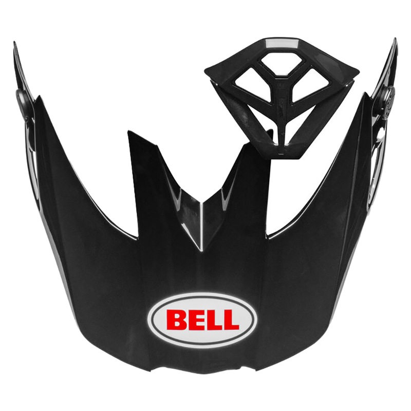Bell Replacement Moto-10 Peak and Mouthpiece Kit - Gloss Black