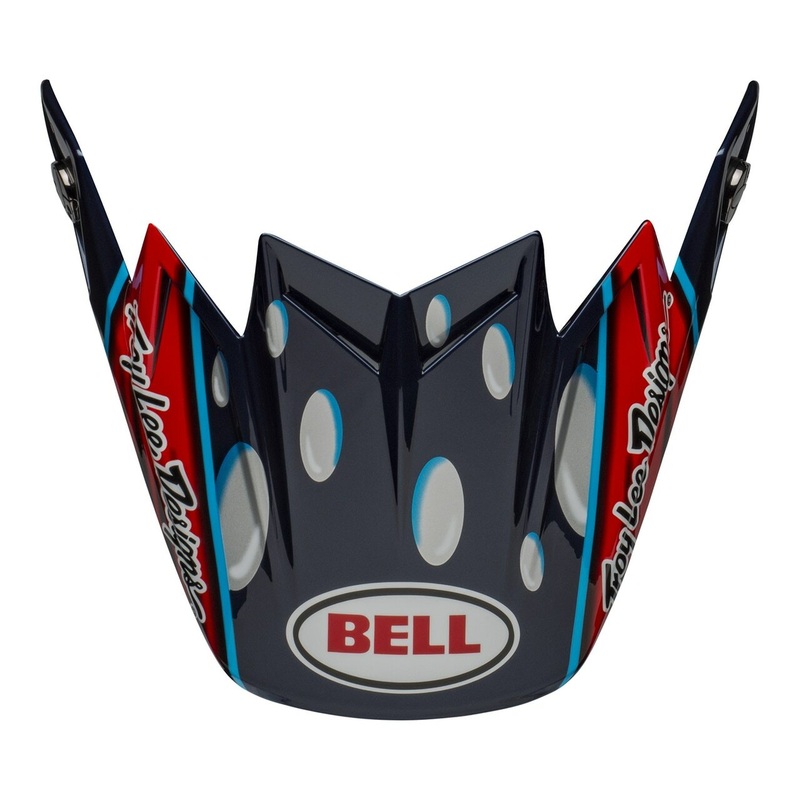 Bell Replacement Moto-9 Flex Peak - McGrath Replica Gloss Blue