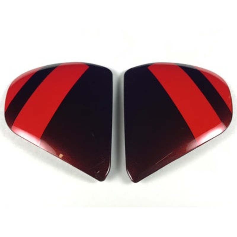 Arai Chaser-X Replacement Side-Pods Fence Set - Gloss Red/Black