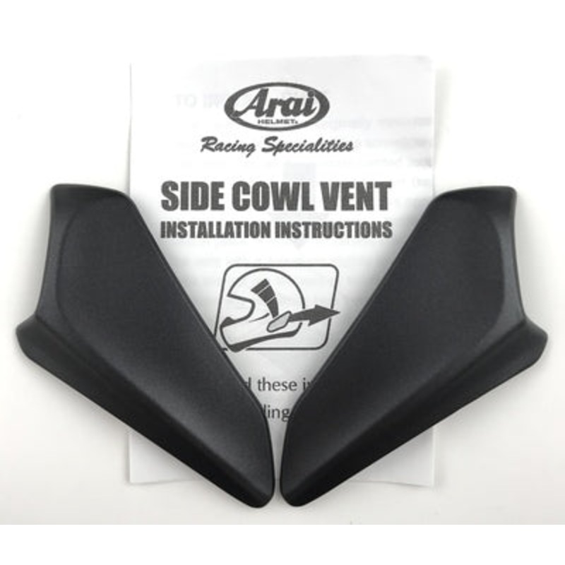 Arai Rx-7V Vent 5 Side Cowl Set - Black Frost