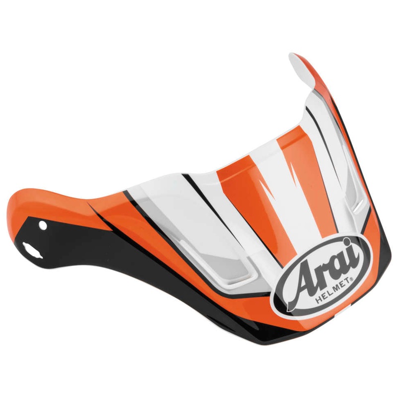 Arai XD-4 Helmet Replacement Peak - Flare Orange