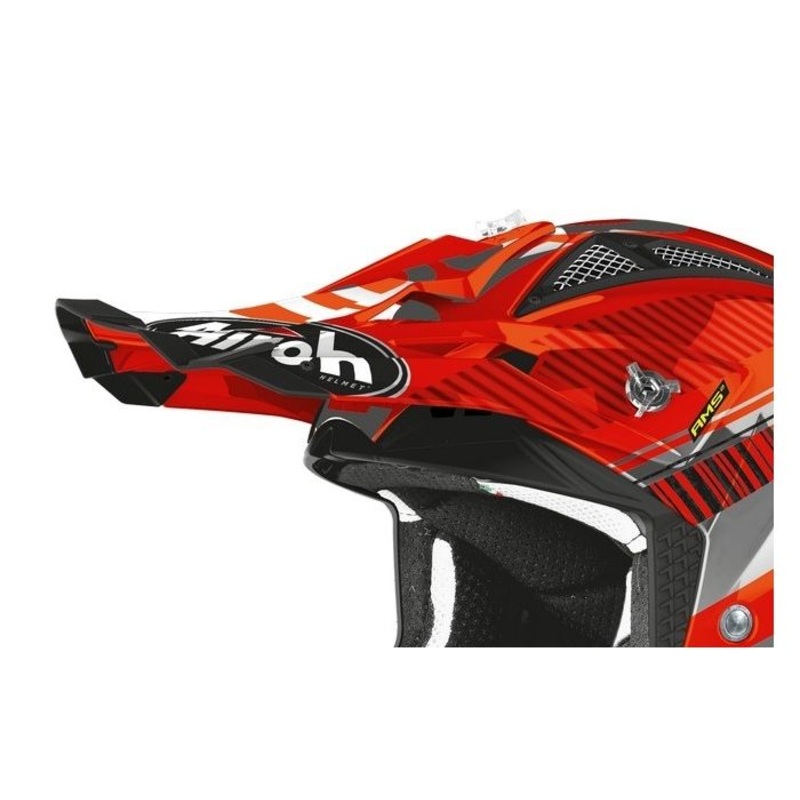 Airoh Aviator 2.3 Novak Replacement Peak  - Chrome Orange