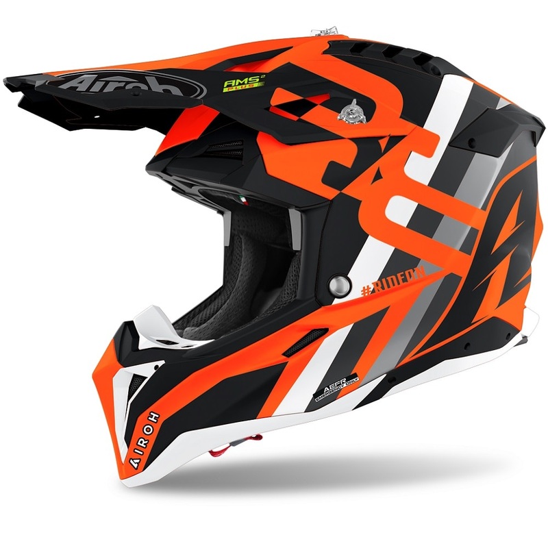 Airoh Aviator 3 Rainbow Helmet - Orange Matt