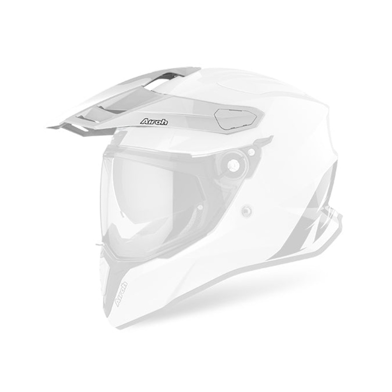 Airoh Commander Carbon Replacement Peak  - White Gloss