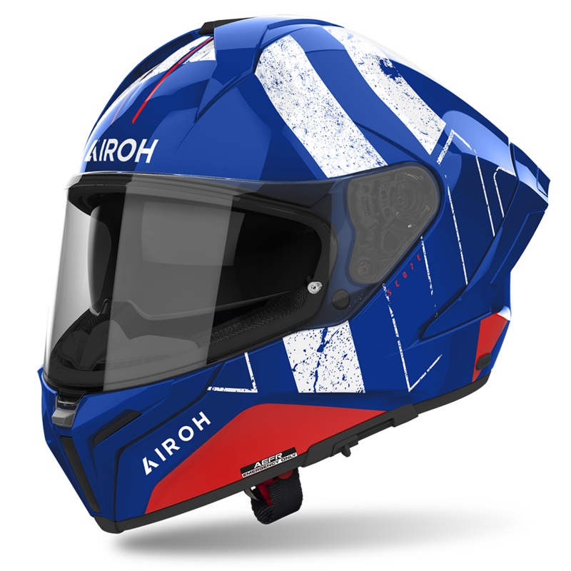 Airoh Matryx Scope Helmet - Blue/Red Gloss