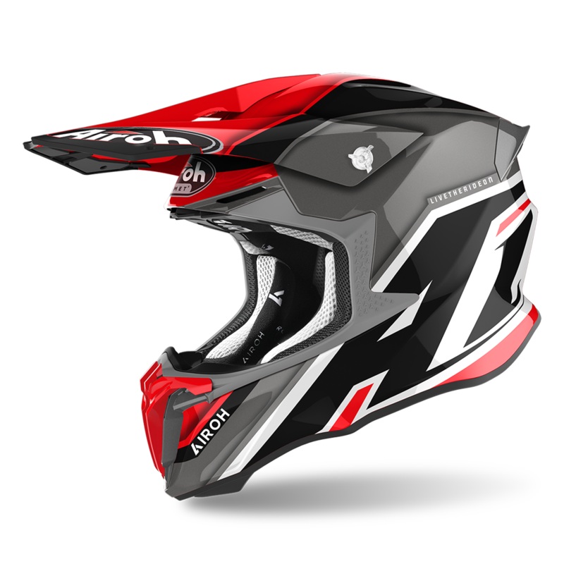Airoh Twist 2.0 Shaken Helmet - Red Gloss