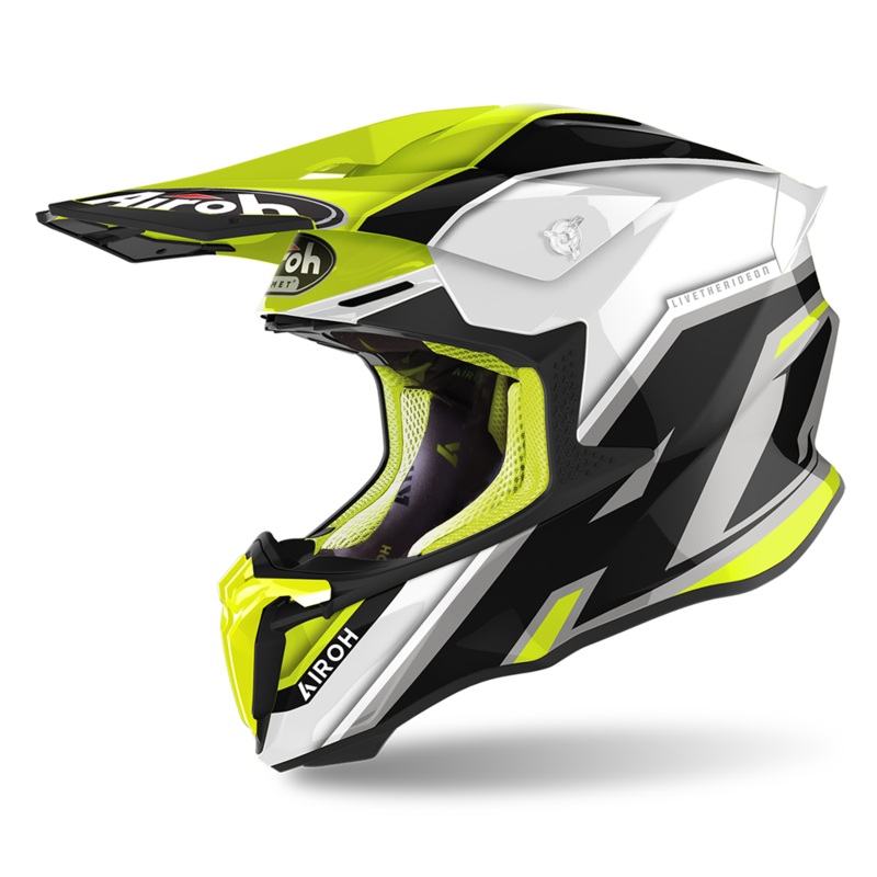 Airoh Twist 2.0 Shaken Helmet - Yellow Gloss