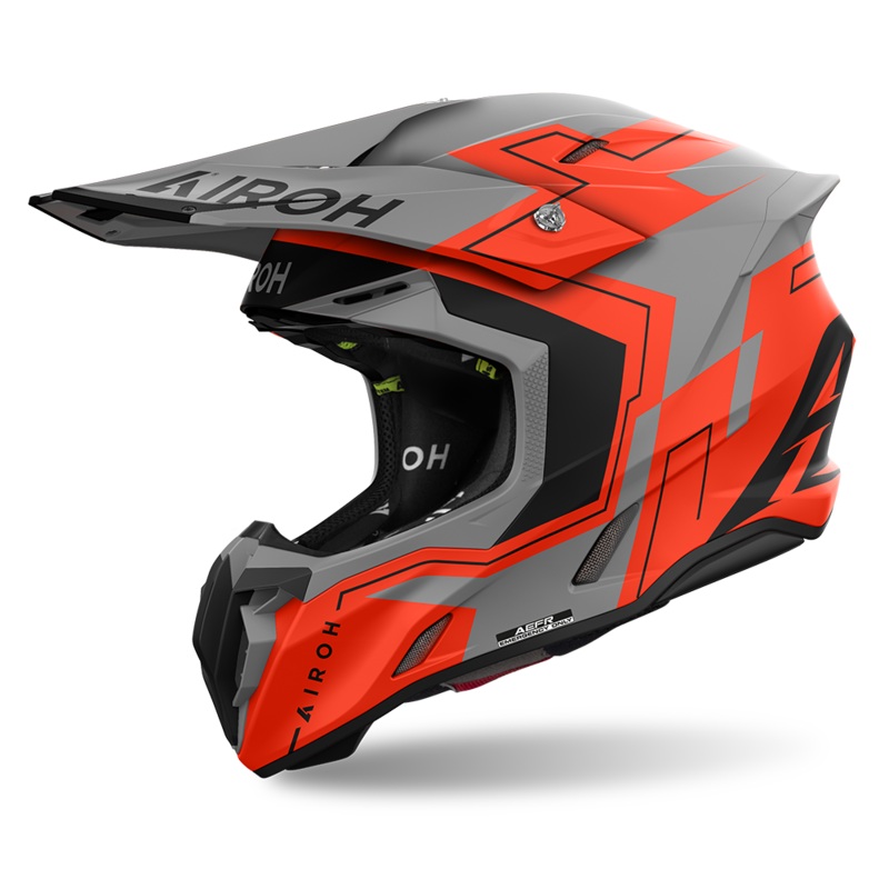 Airoh Twist 3.0 Dizzy Helmet - Orange Fluro Matt
