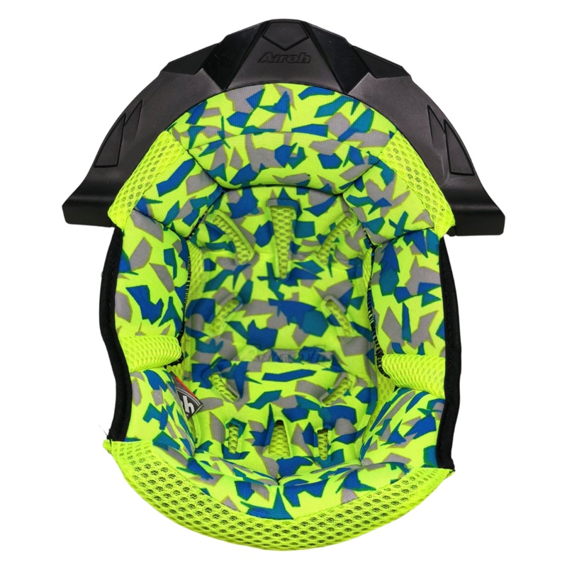 Airoh Twist Replacement Crown Liner - Camo Yellow - XS - 10mm