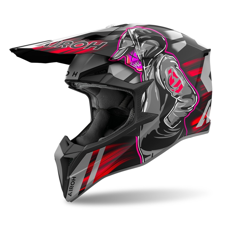 Airoh Wraaap Cyber Helmet - Red Matt