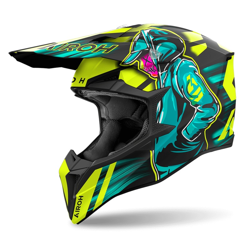 Airoh Wraaap Cyber Helmet - Yellow Matt