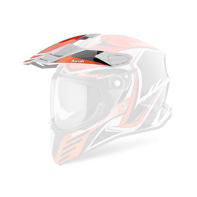 Airoh Commander Carbon Replacement Peak  - Orange Gloss