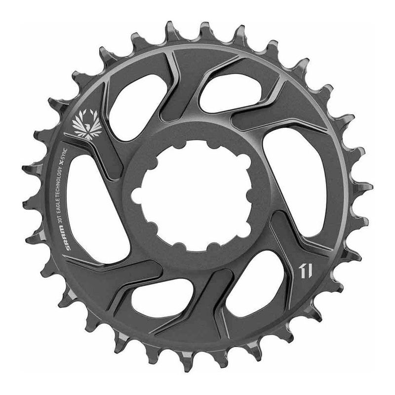 SRAM X-SYNC 2 12 Speed Direct Mount Chainring - SRAM Direct Mount - 6mm Non Boost - Round - Black - 38T